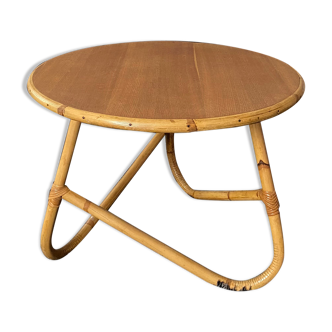 Wooden bamboo coffee table