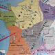Vintage school map mdi France - Atlantic coast.