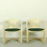 Paire de fauteuils Casalino par Alexander Begge pour Casala – Design de l'ère spatiale (années 1970)