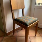 Chaise art déco retapissée à neuf
