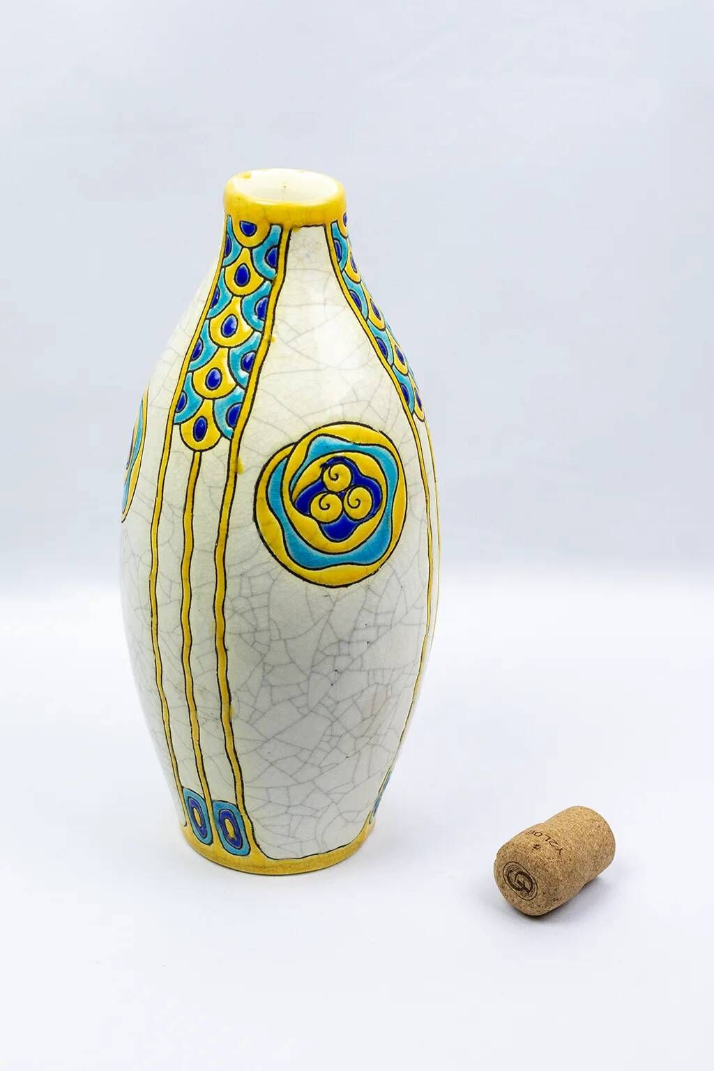 Art Deco vase by Charles Catteau - Boch Frères Kéramis, decoration 751 from 1923
