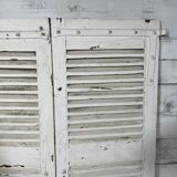 Pair of white shutters