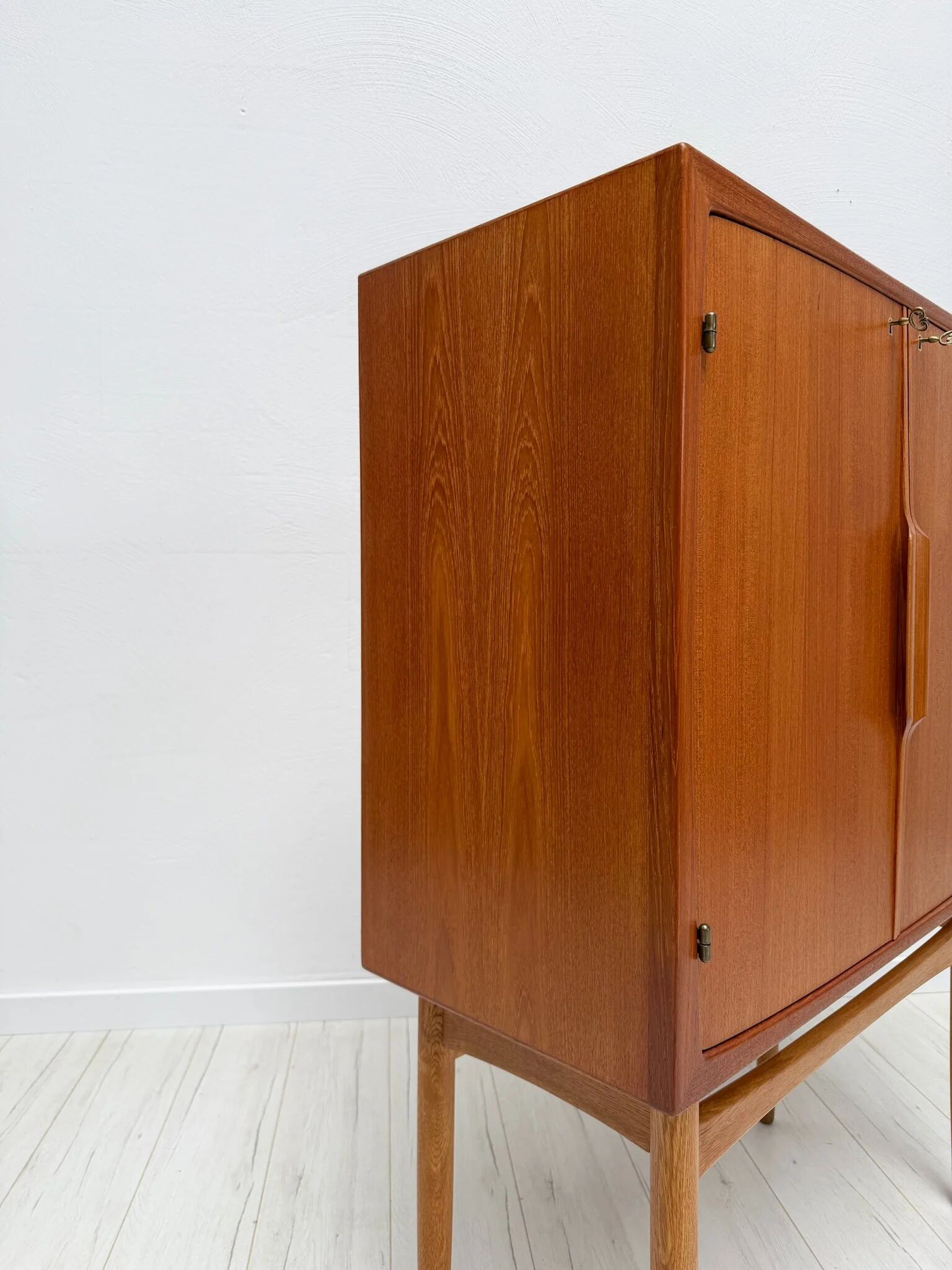 1950s vintage Torbjørn Afdal teak 'Bacchus' bar cabinet Norway