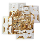 Magnificent crystal wall light by Kinkeldey, Germany, 1970s.
