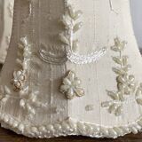 Clip-on lampshades in fabric and beads