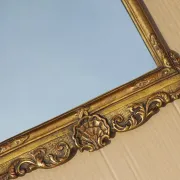 George III Chippendale Style Antique Gilded Wall Mirror