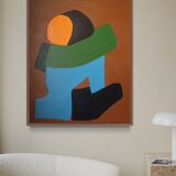 Colorful figurative abstract "You and me"