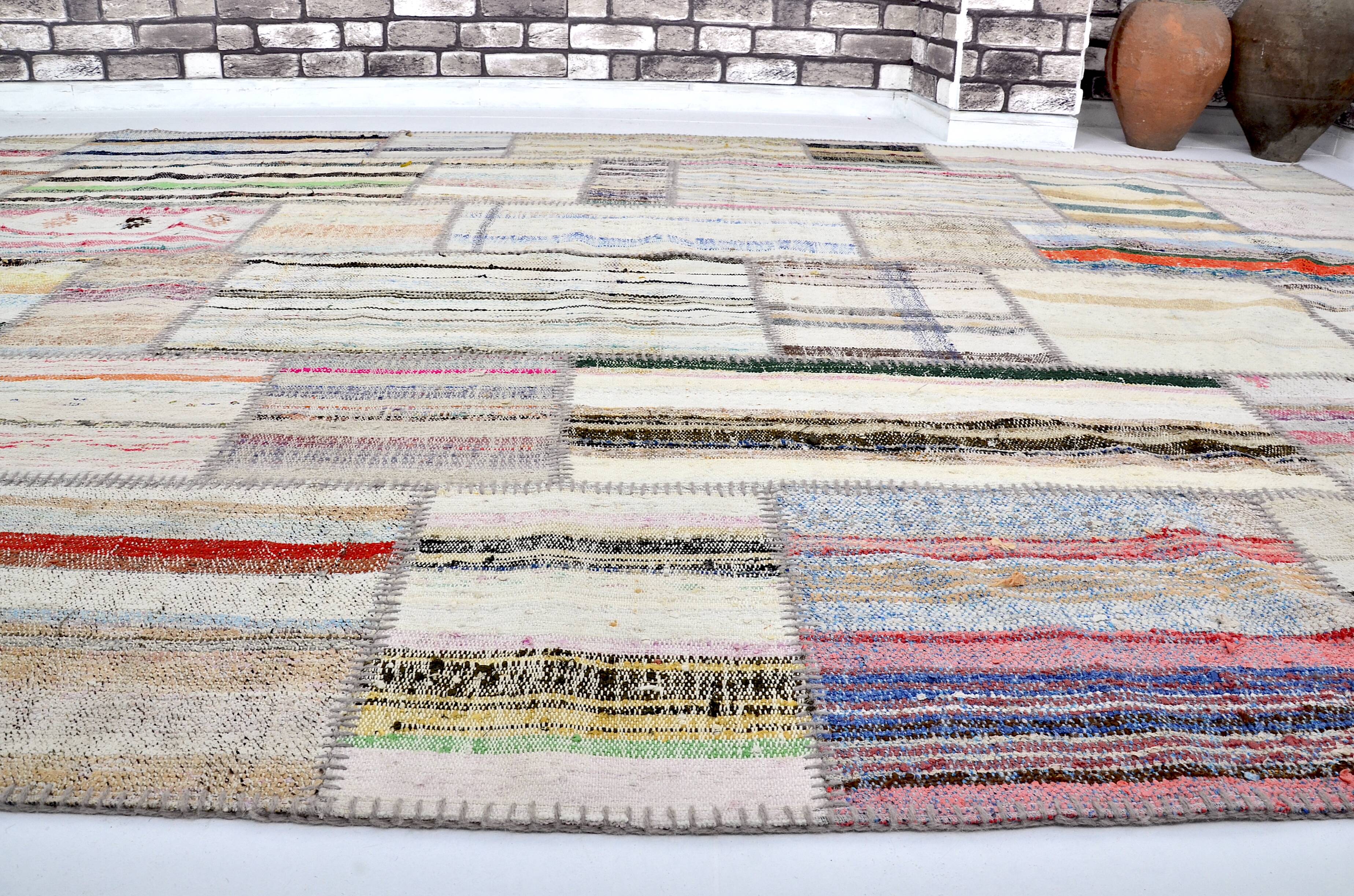 Oushak Oversize Anatolian Patchwork Rug sku 3045