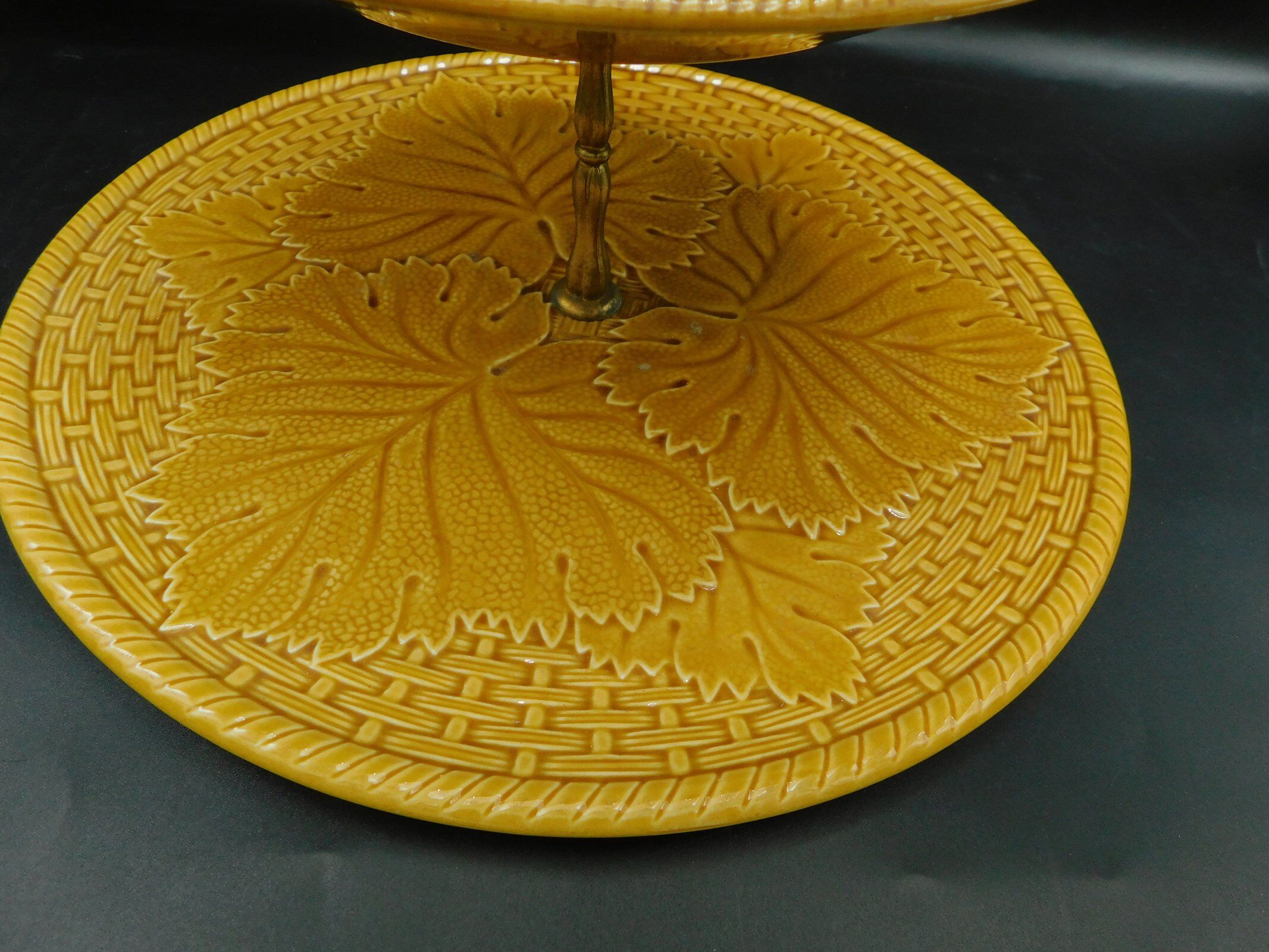 Gien ceramic servant with autumn decoration - 2 floors