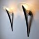 Set of 2 designer metal and glass wall lights - Metalarte - Taller Uno