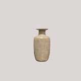Vase en céramique craquelée émaillée blanc