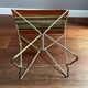 Camping seat beach fabric metal holiday vintage fishing