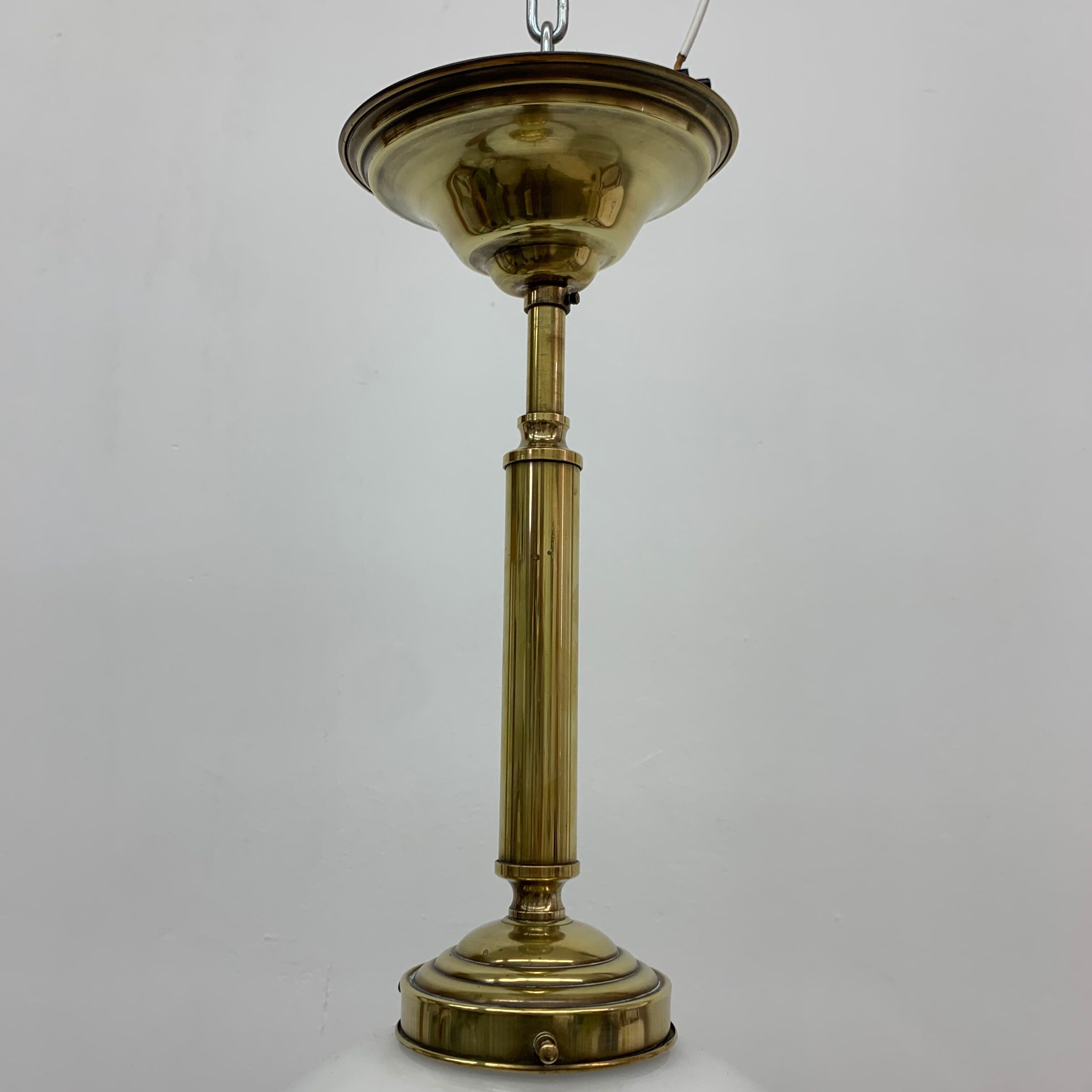 Antique Philips opaline glass hanging lamp, 1950’s