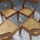 Suite of 4 chairs Baumann model Vintage Gondola 1970s