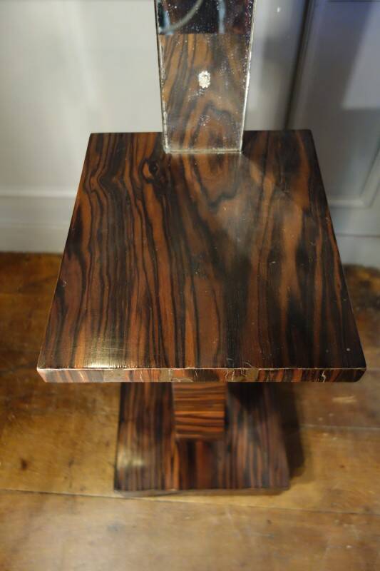 Large Art Deco Macassar Ebony Floor Lamp / Stand, circa 1930