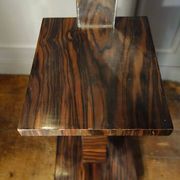 Large Art Deco Macassar Ebony Floor Lamp / Stand, circa 1930