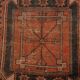 Antique Classic Red Black Persian Runner Rug, 103x287Cm