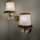 60s gold plexi wall lights