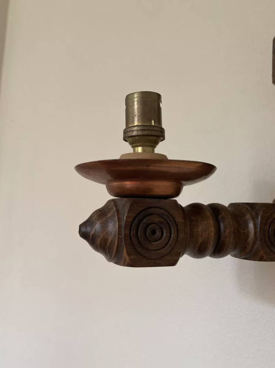 Applique bois 1950 basque