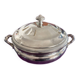 Silver metal tureen