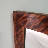 Old wooden and mercury glass mirror