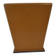 Leather wastebasket