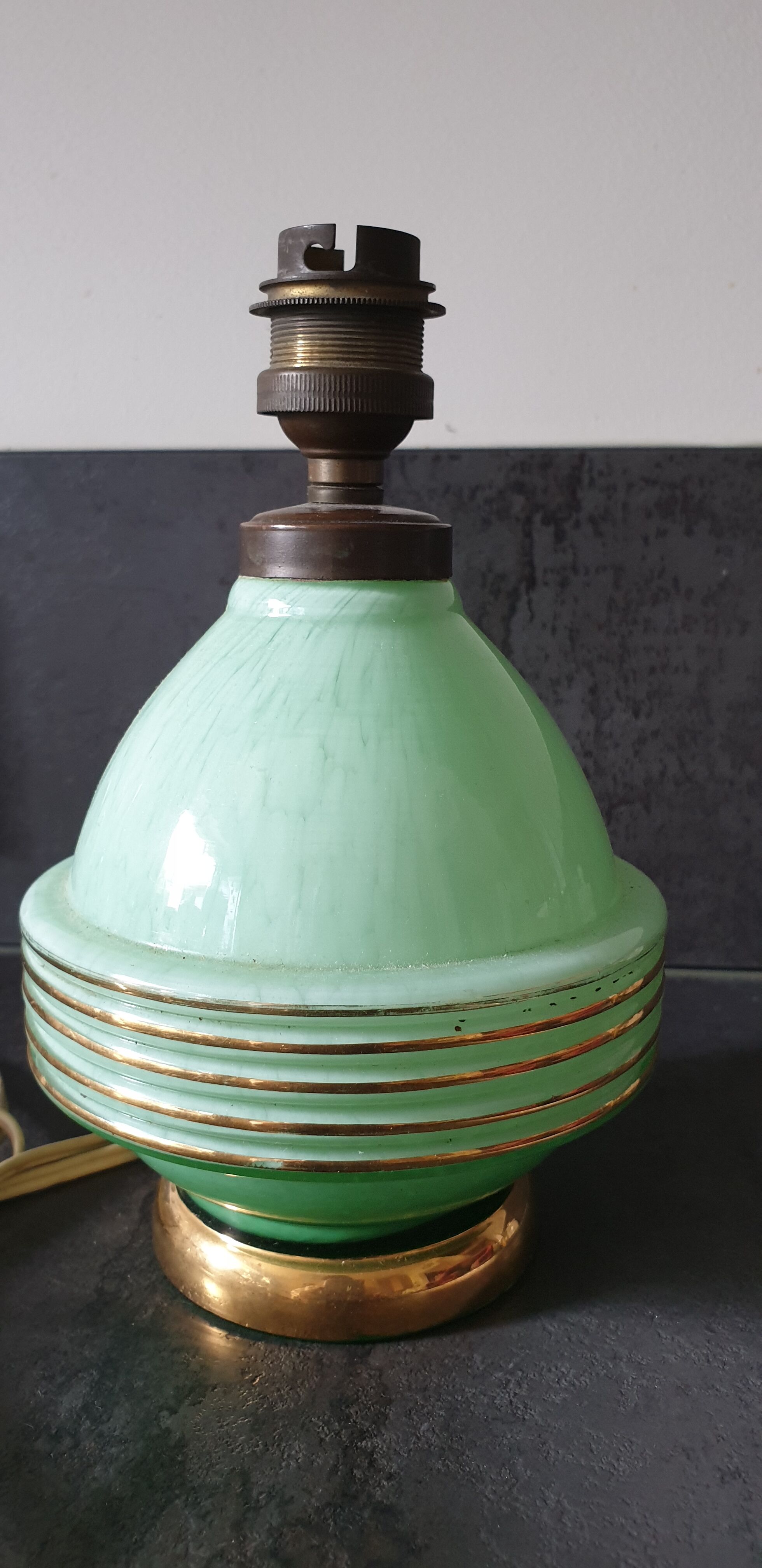 Vintage opaline lamp