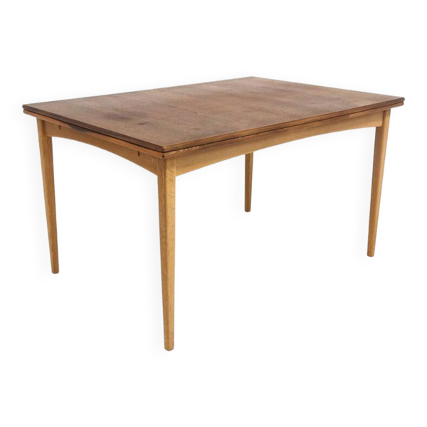 Table de salle à manger ''portefeuille'' en teck, Suède, 1960