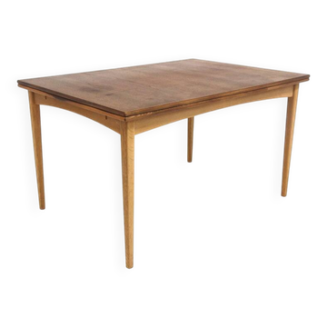 Table de salle à manger "portefeuille" en teck, Suède, 1960