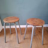 Pair of industrial stools