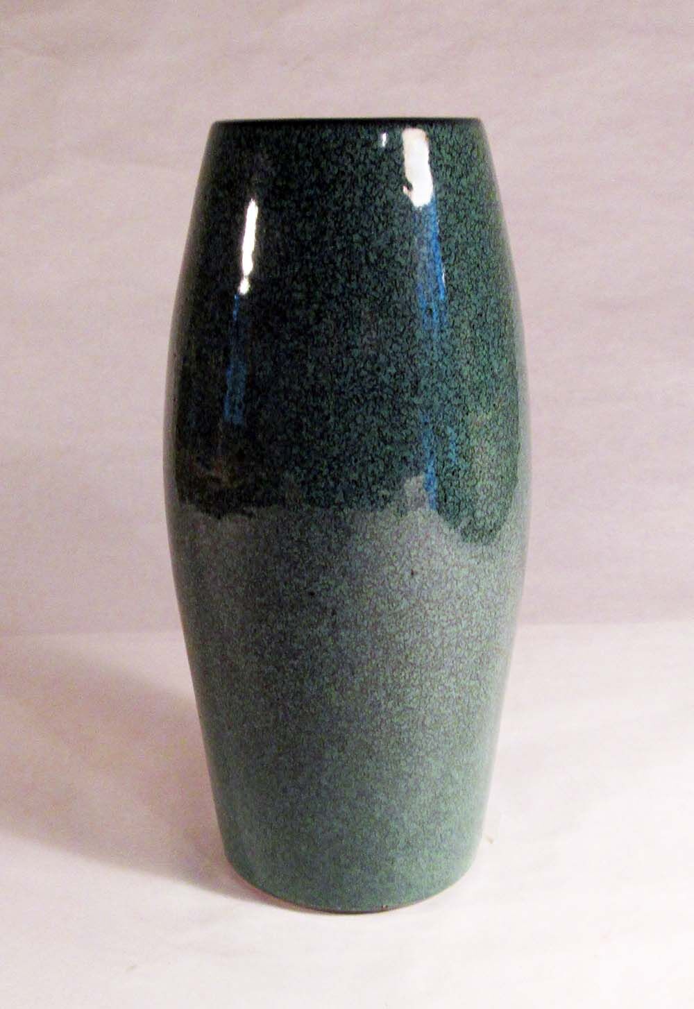 Emerald green ceramic vase