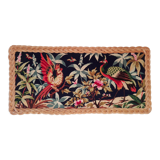 Painting canvas "birds of paradise", vintage 1960