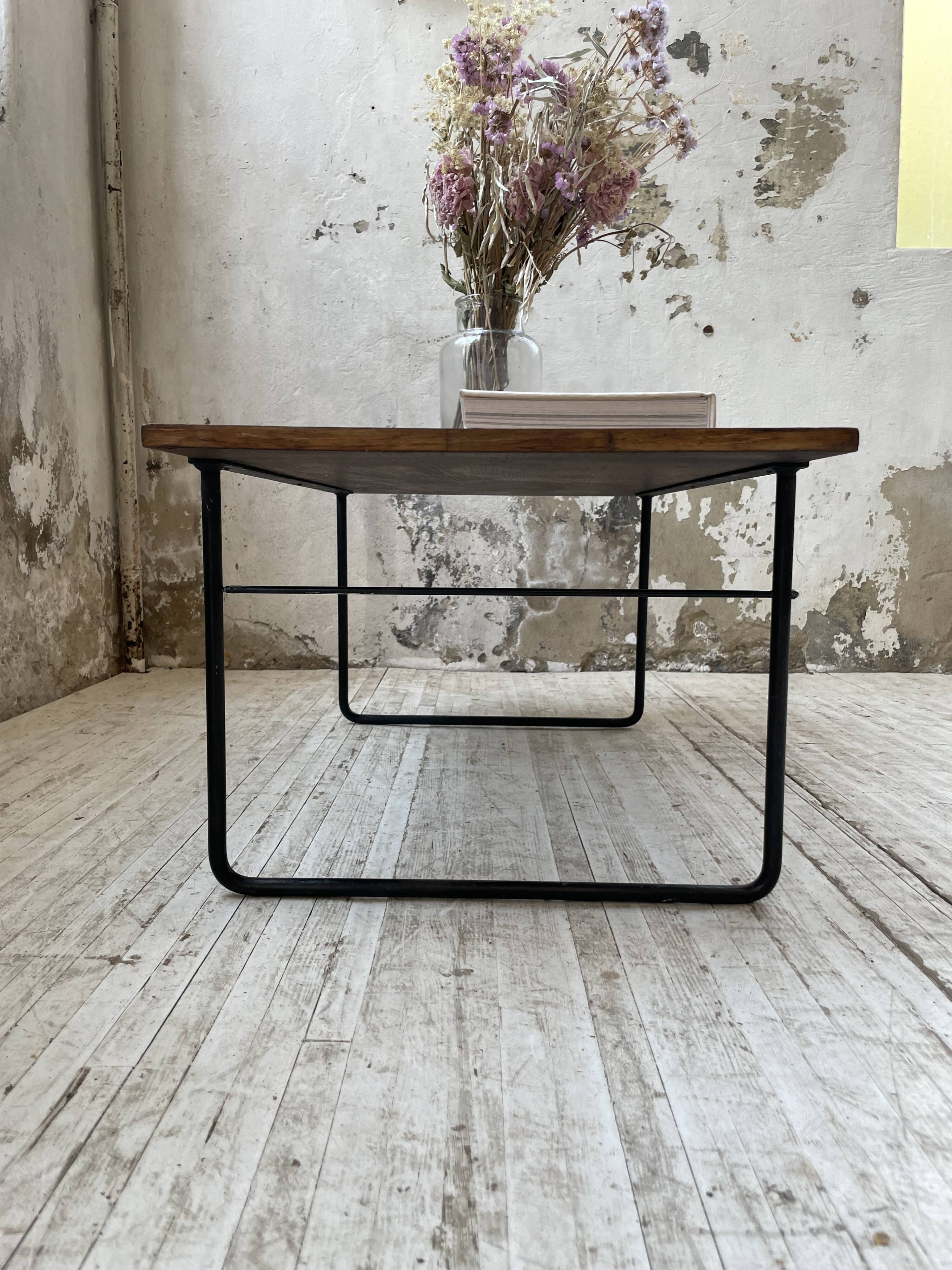 50s modernist oak coffee table