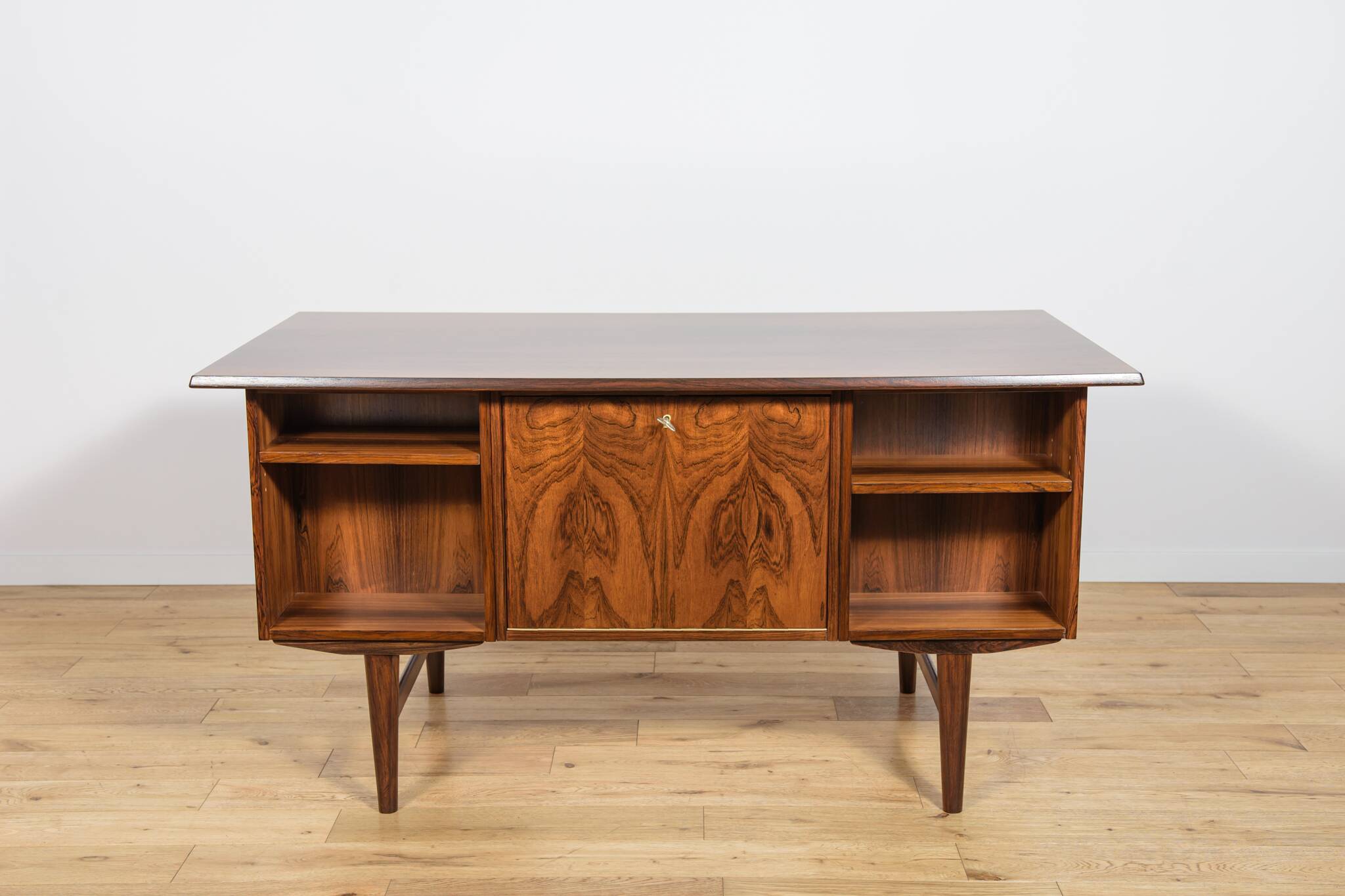 Mid-century freestanding rosewood desk, Denmark, 1960s
