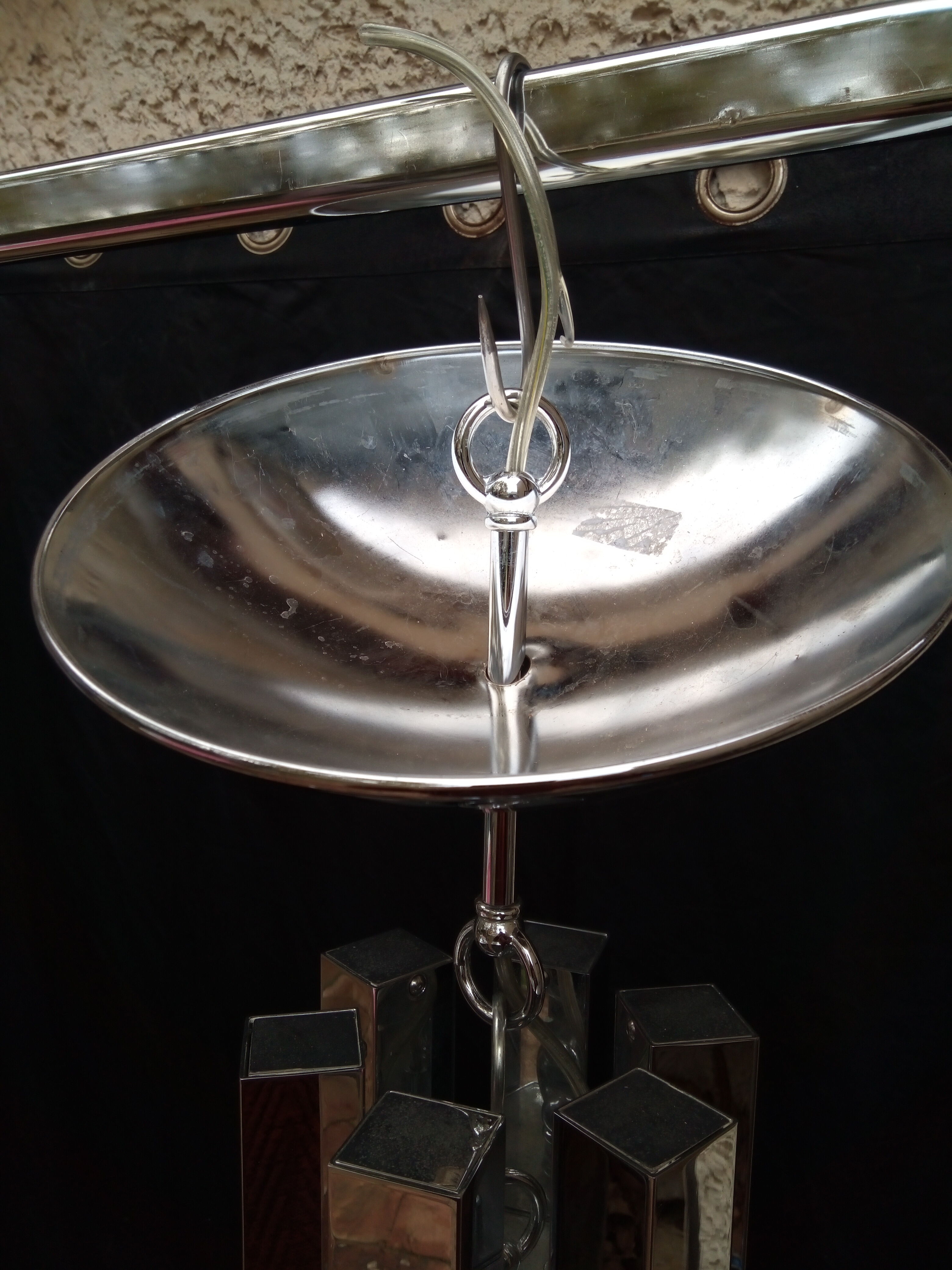 Chrome metal chandelier 70/80
