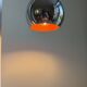 Set of 2 Vintage Topan style pendants - Danish design lamps - Space age sty