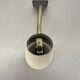 Rare adjustable diabolo brass stilnovo style wall ceiling light, italy 1950
