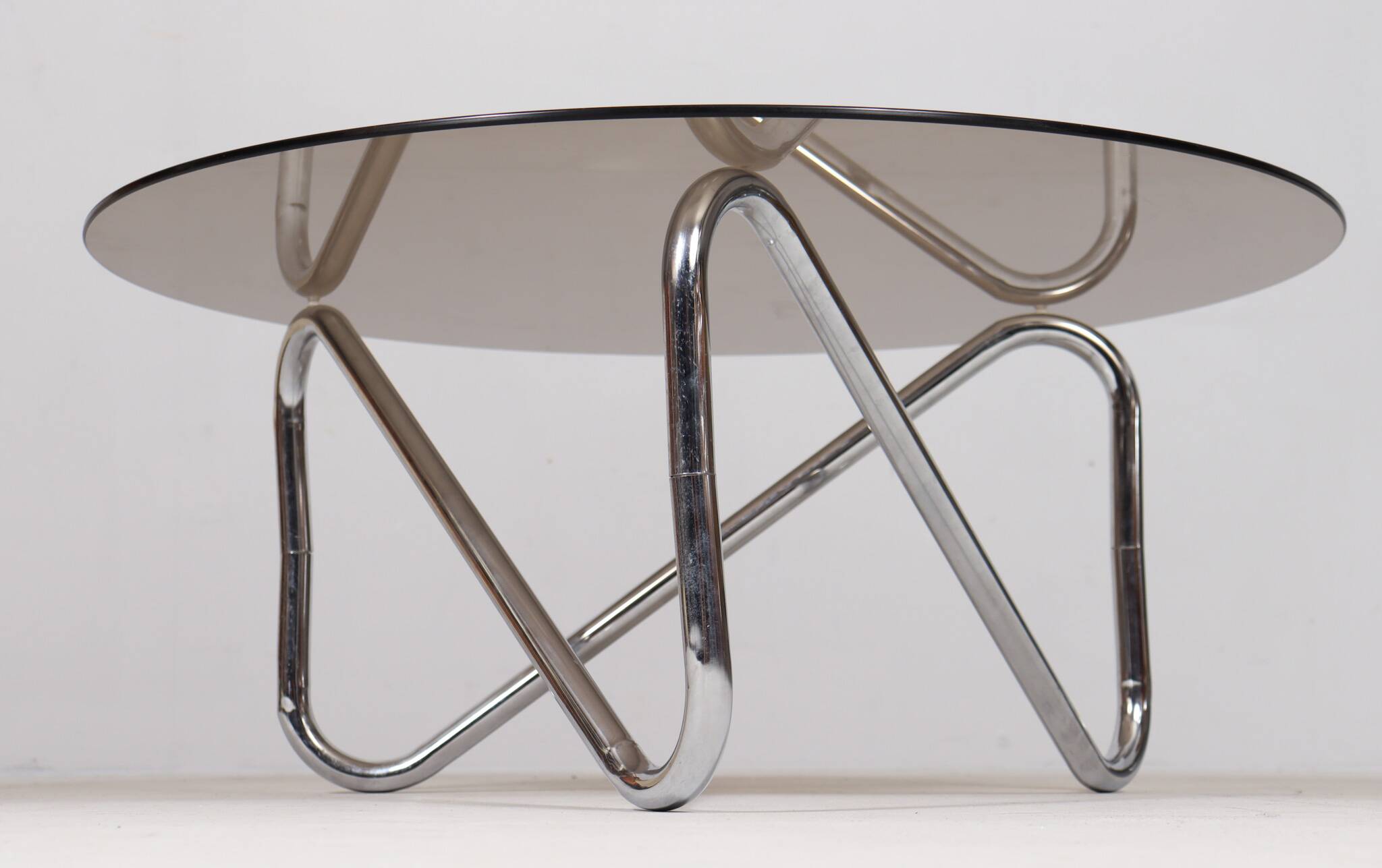 French tubular steel coffee table/coffee table, 1970s