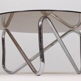 French tubular steel coffee table/coffee table, 1970s