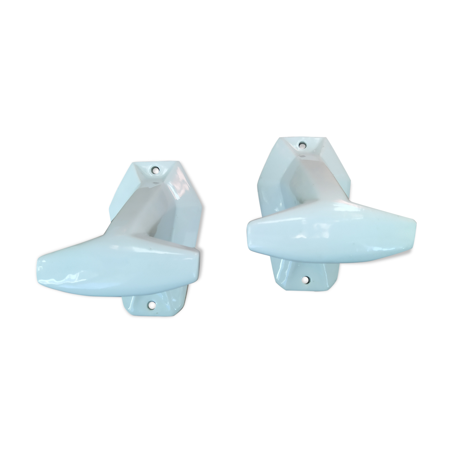 Patères en porcelaine