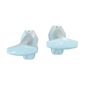 Patères en porcelaine