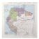 Vintage map Colombia Venezuela Ecuador Guyanas 43x43cm from 1950