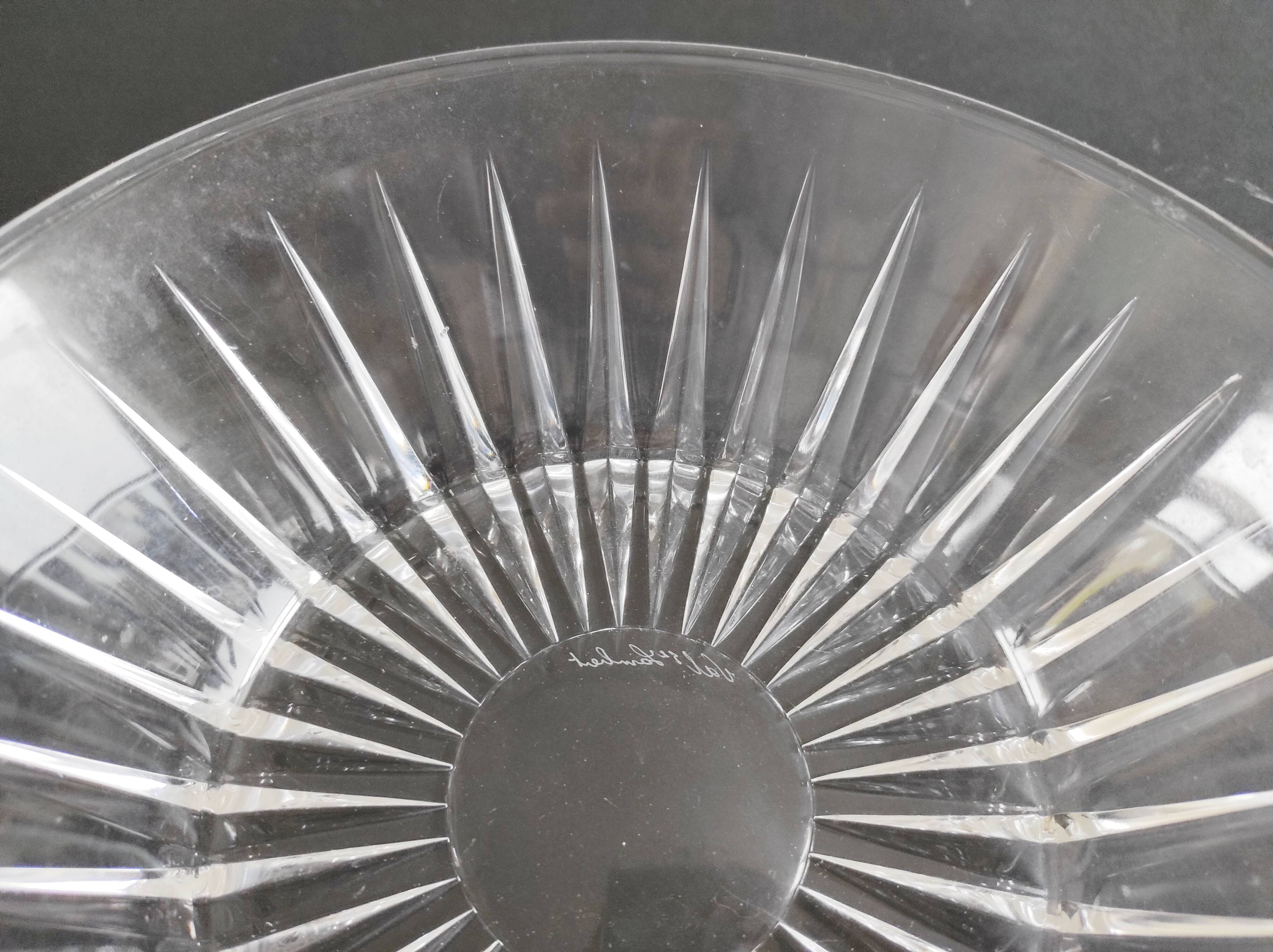 Val Saint Lambert crystal dish