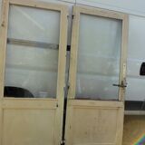 Old glass trading doors