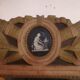 Louis XVI period mirror in patinated wood - 84x51cm