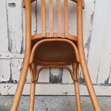 Vintage Baumann bistro chair blond wood