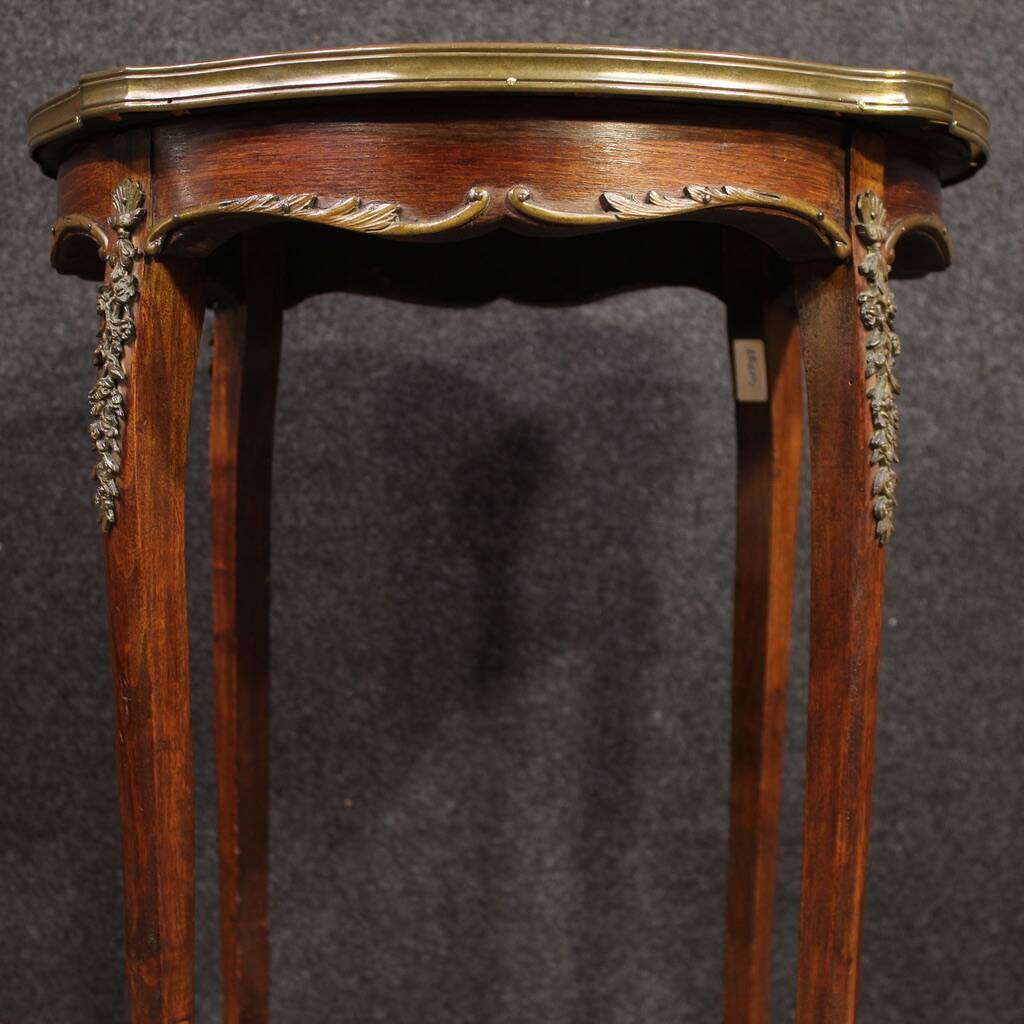 Table d'appoint de style Napoléon III avec plateau en marbre