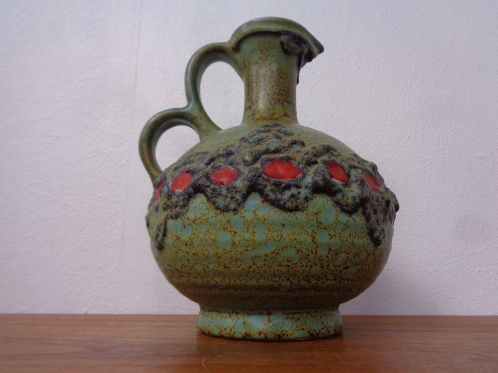Model 1303 Lava Ceramic Double Handled Vase from Marei, 1970s