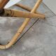 Vintage bamboo deck chair armchair 1950s Italy