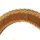Scandinavian mirror in teak and rattan, 40x47cm, Sweden, 1960